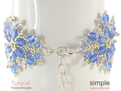 Frosted Snowflake Bracelet Beading Pattern