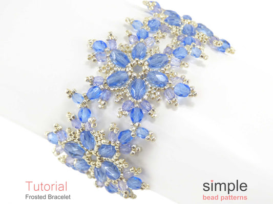 Frosted Snowflake Bracelet Beading Pattern