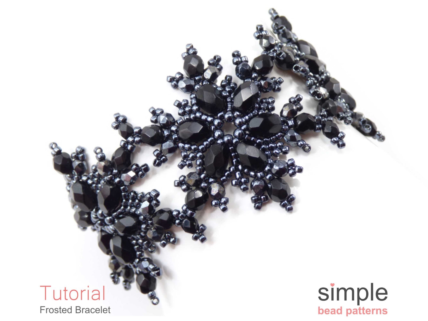 Frosted Snowflake Bracelet Beading Pattern