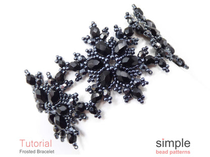 Frosted Snowflake Bracelet Beading Pattern