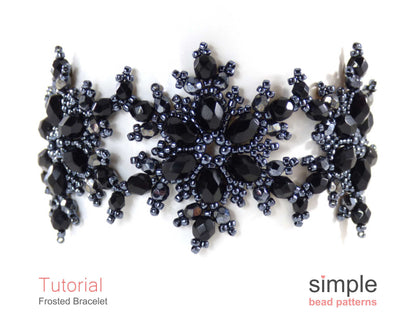 Frosted Snowflake Bracelet Beading Pattern