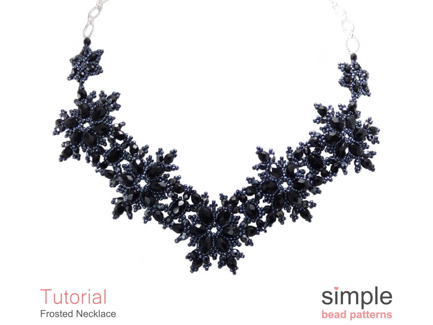 Frosted Snowflake Necklace Beading Pattern