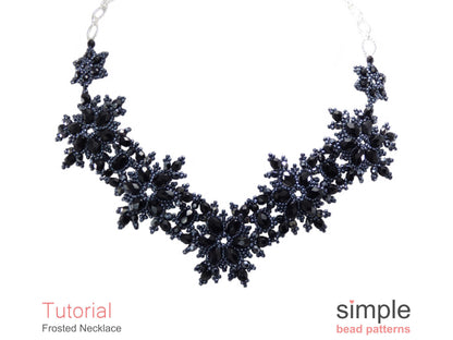 Frosted Snowflake Necklace Beading Pattern