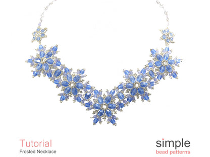 Frosted Snowflake Necklace Beading Pattern