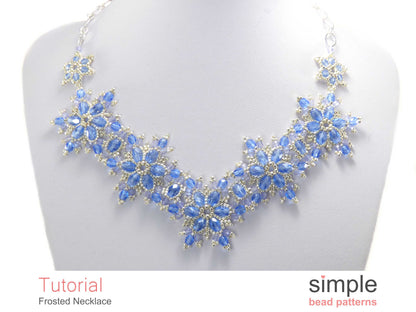 Frosted Snowflake Necklace Beading Pattern