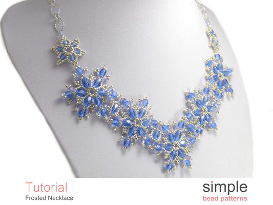 Frosted Snowflake Necklace Beading Pattern