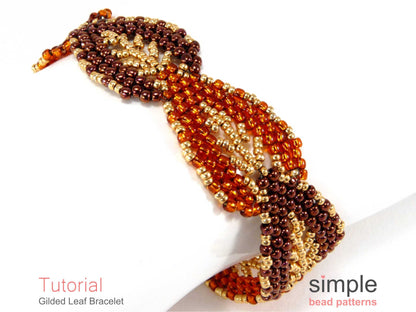 Gilded Leaf Bracelet Beading Pattern