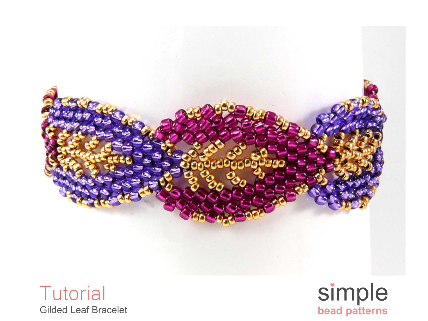 Gilded Leaf Bracelet Beading Pattern
