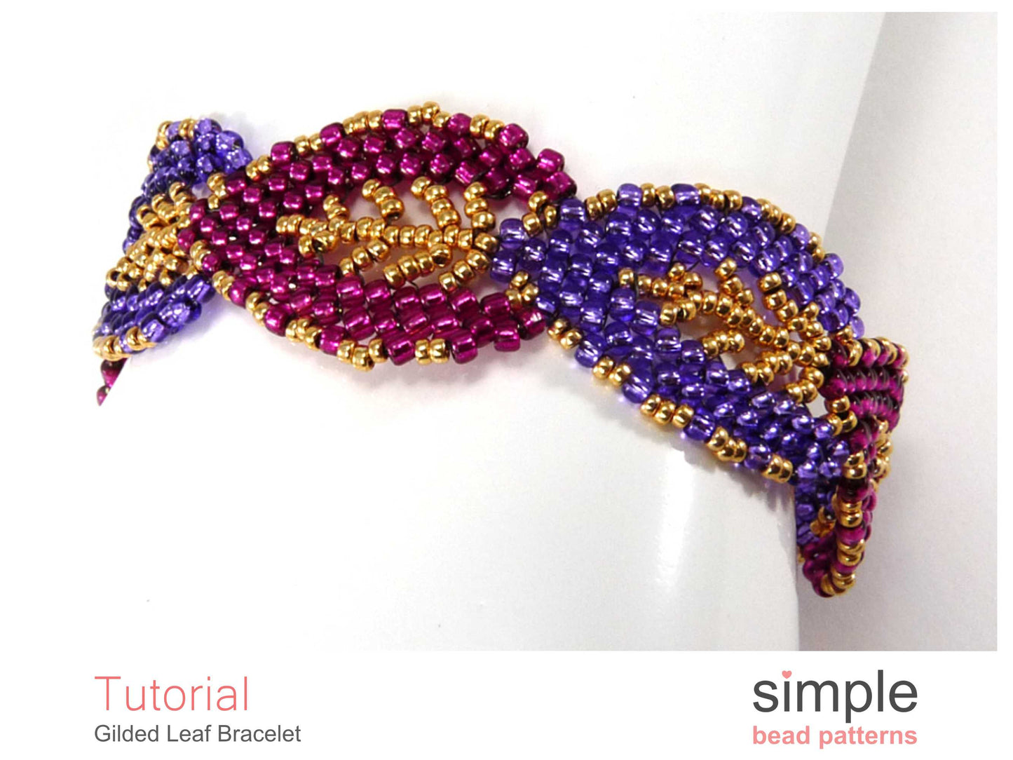 Gilded Leaf Bracelet Beading Pattern