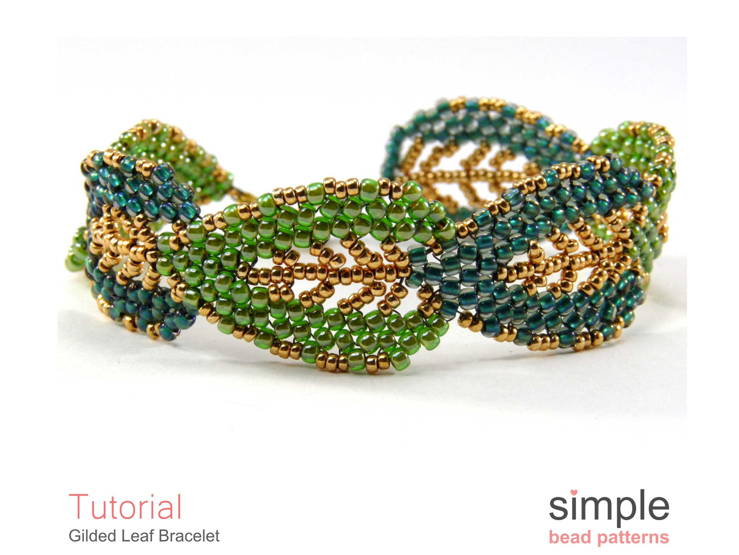 Gilded Leaf Bracelet Beading Pattern