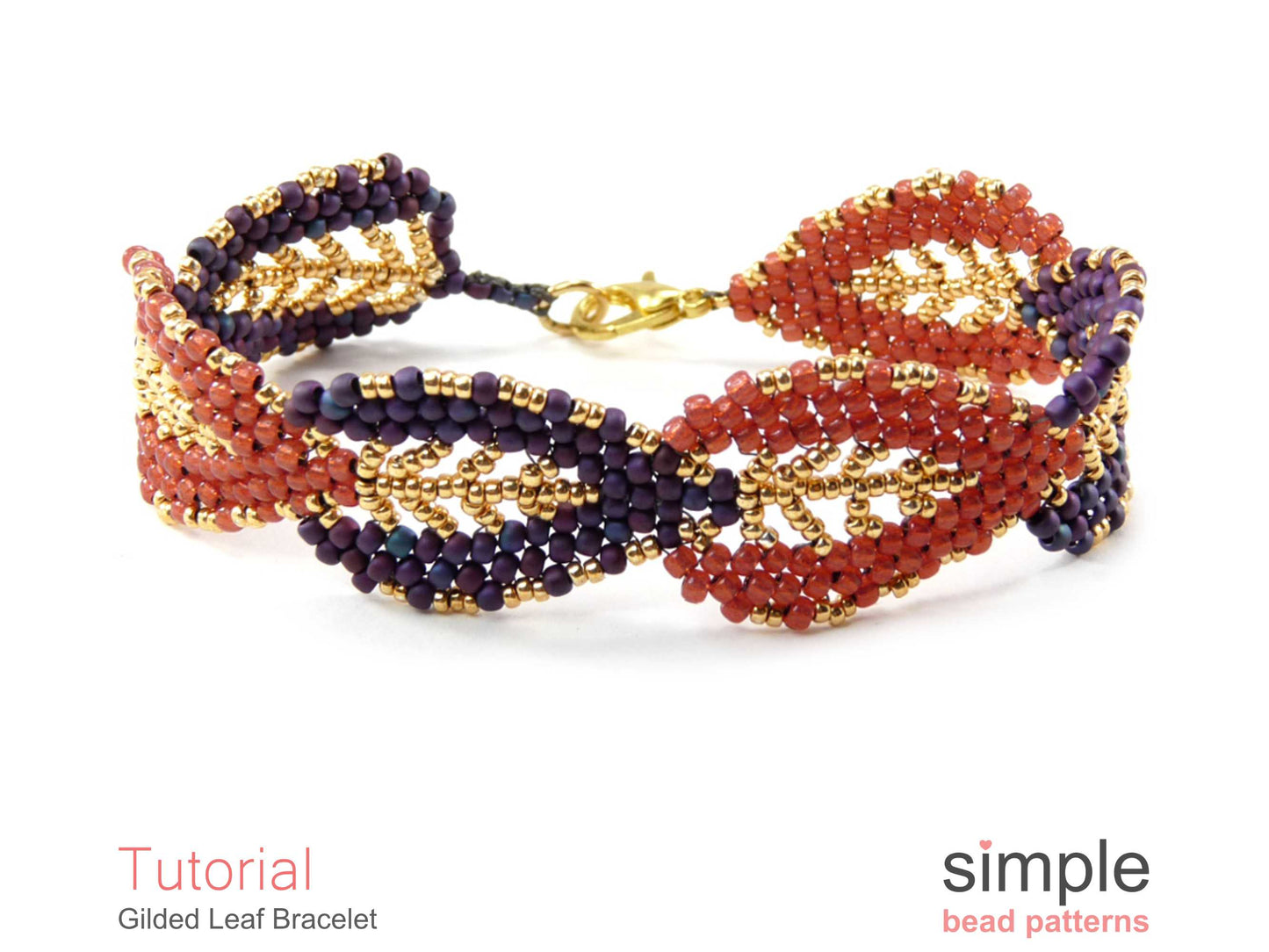 Gilded Leaf Bracelet Beading Pattern