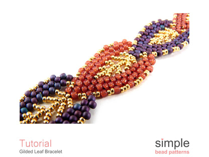 Gilded Leaf Bracelet Beading Pattern