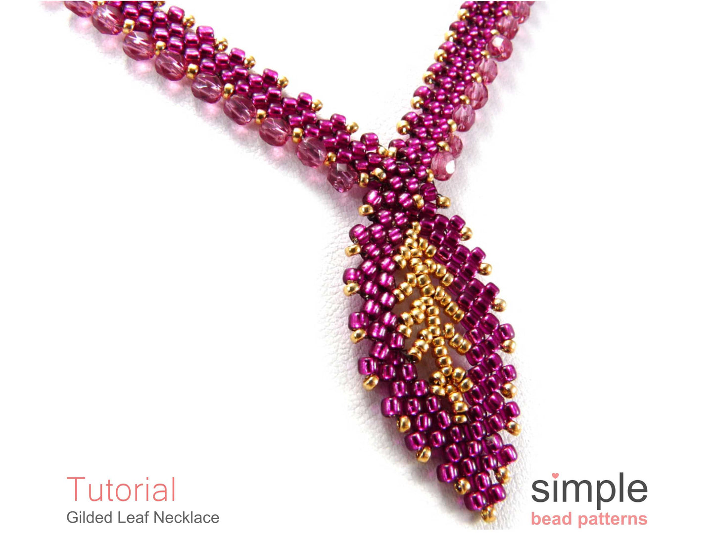 Gilded Leaf Necklace Beading Pattern