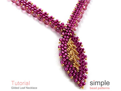 Gilded Leaf Necklace Beading Pattern