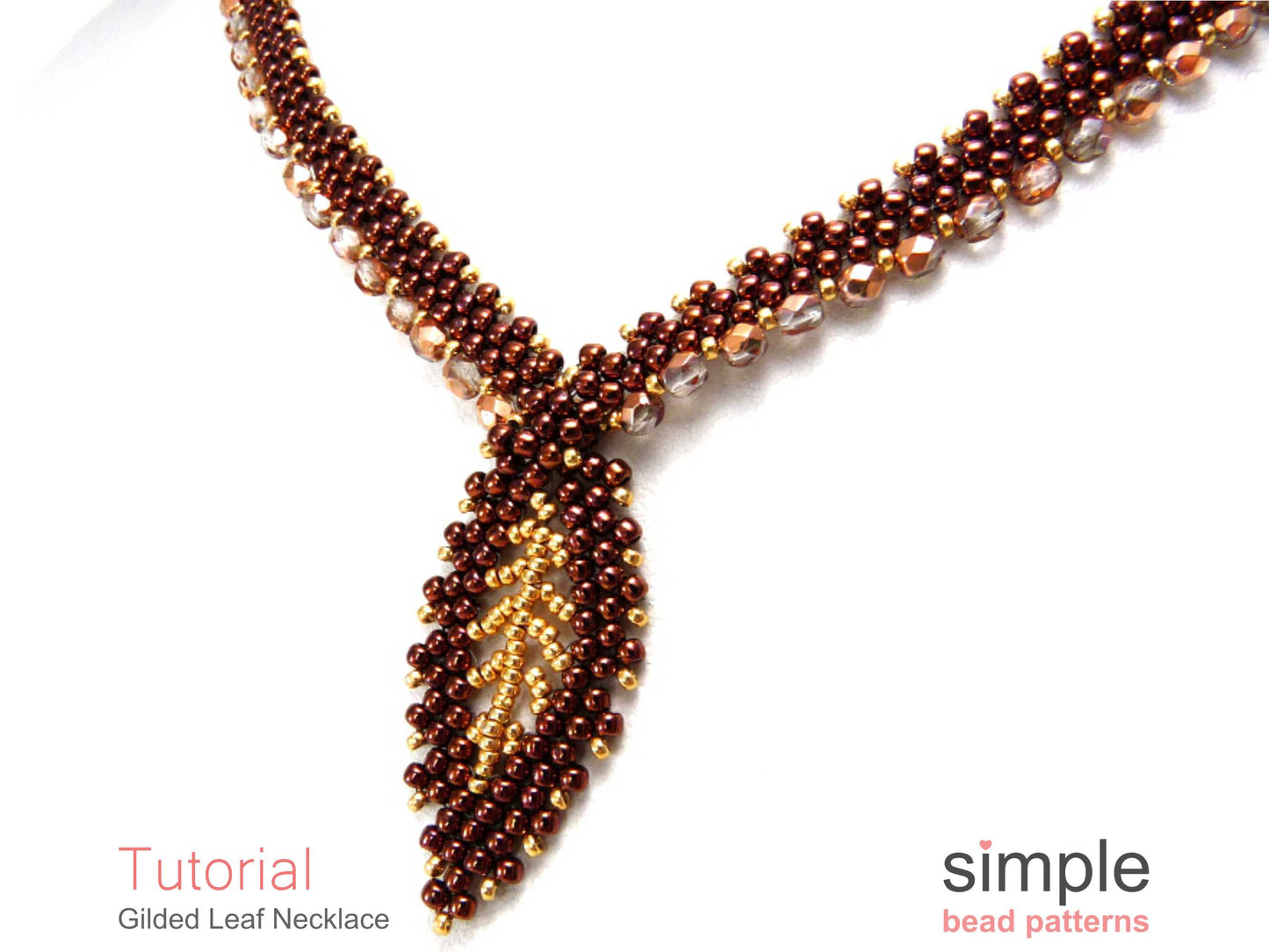 Gilded Leaf Necklace Beading Pattern