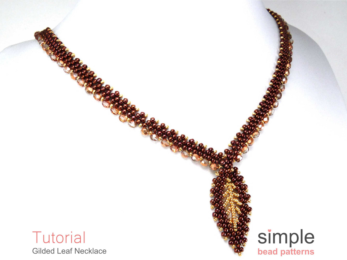 Gilded Leaf Necklace Beading Pattern