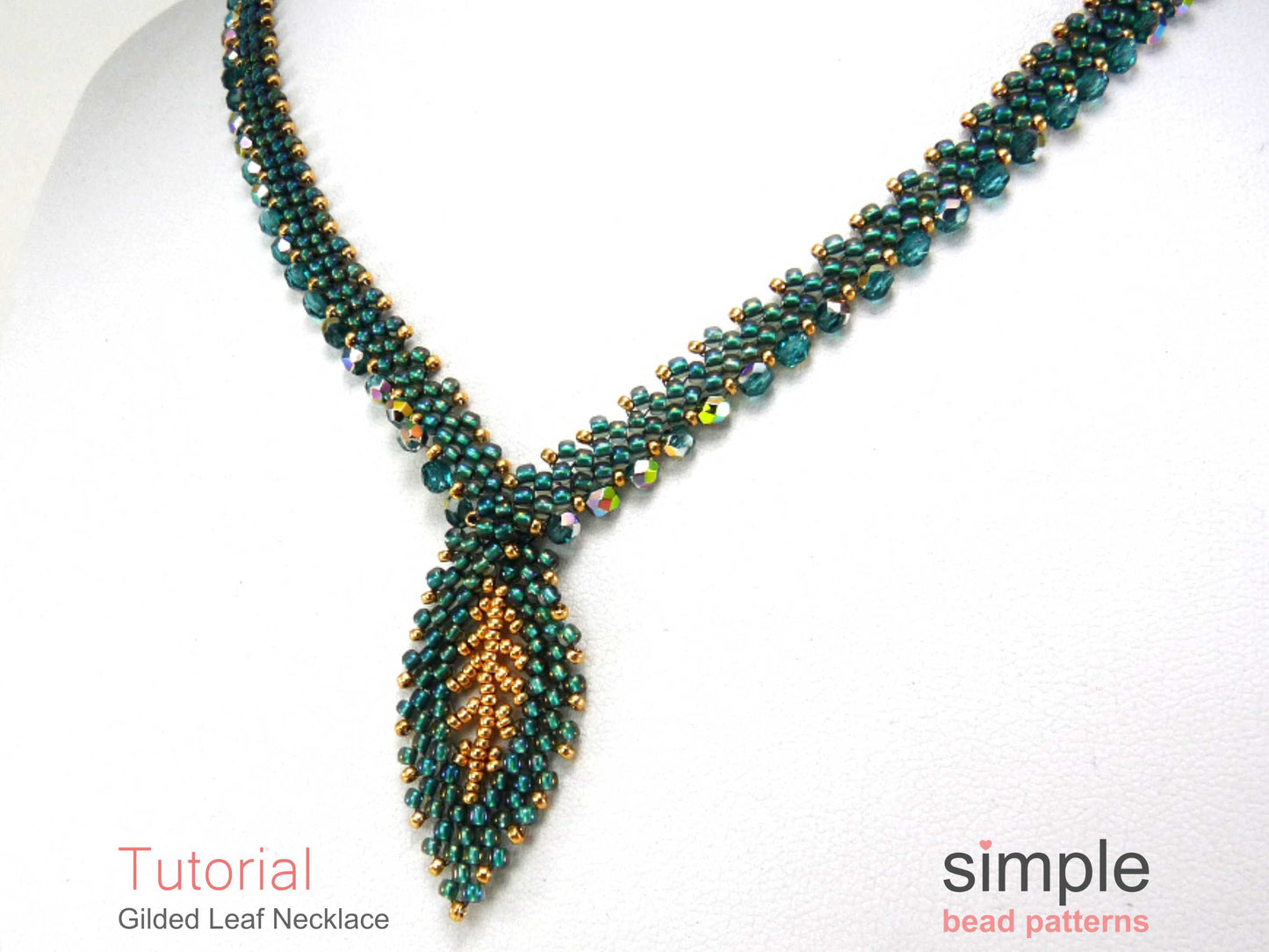 Gilded Leaf Necklace Beading Pattern