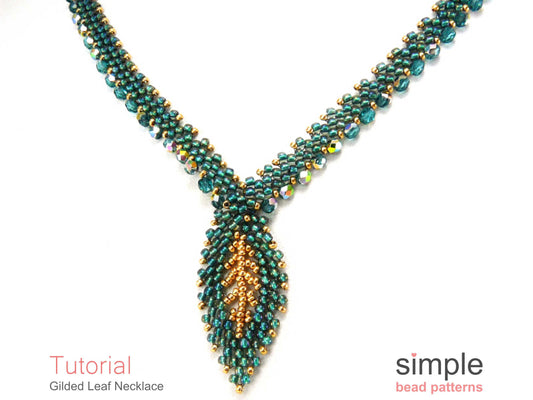 Gilded Leaf Necklace Beading Pattern