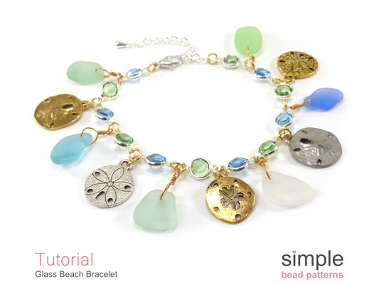 Glass Beach Charm Bracelet Sea Glass Tutorial