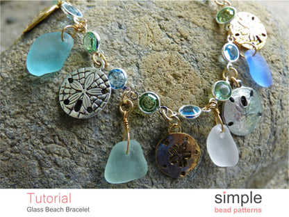 Glass Beach Charm Bracelet Sea Glass Tutorial