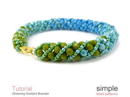 Glistening Gradient Bracelet Beading Pattern