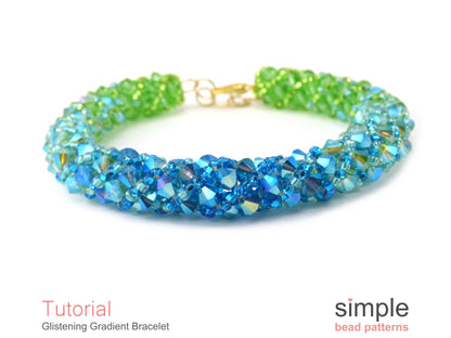Glistening Gradient Bracelet Beading Pattern