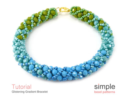 Glistening Gradient Bracelet Beading Pattern