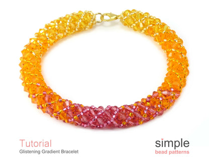 Glistening Gradient Bracelet Beading Pattern