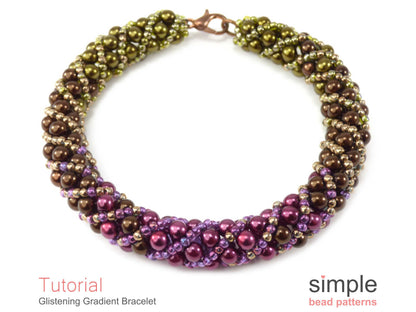 Glistening Gradient Bracelet Beading Pattern