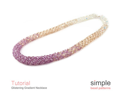 Glistening Gradient Necklace Beading Pattern