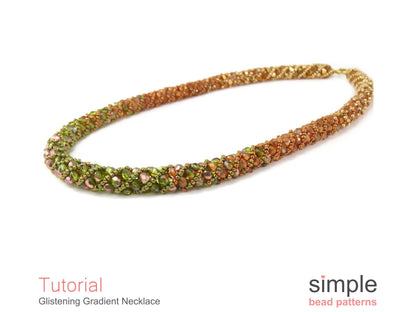 Glistening Gradient Necklace Beading Pattern