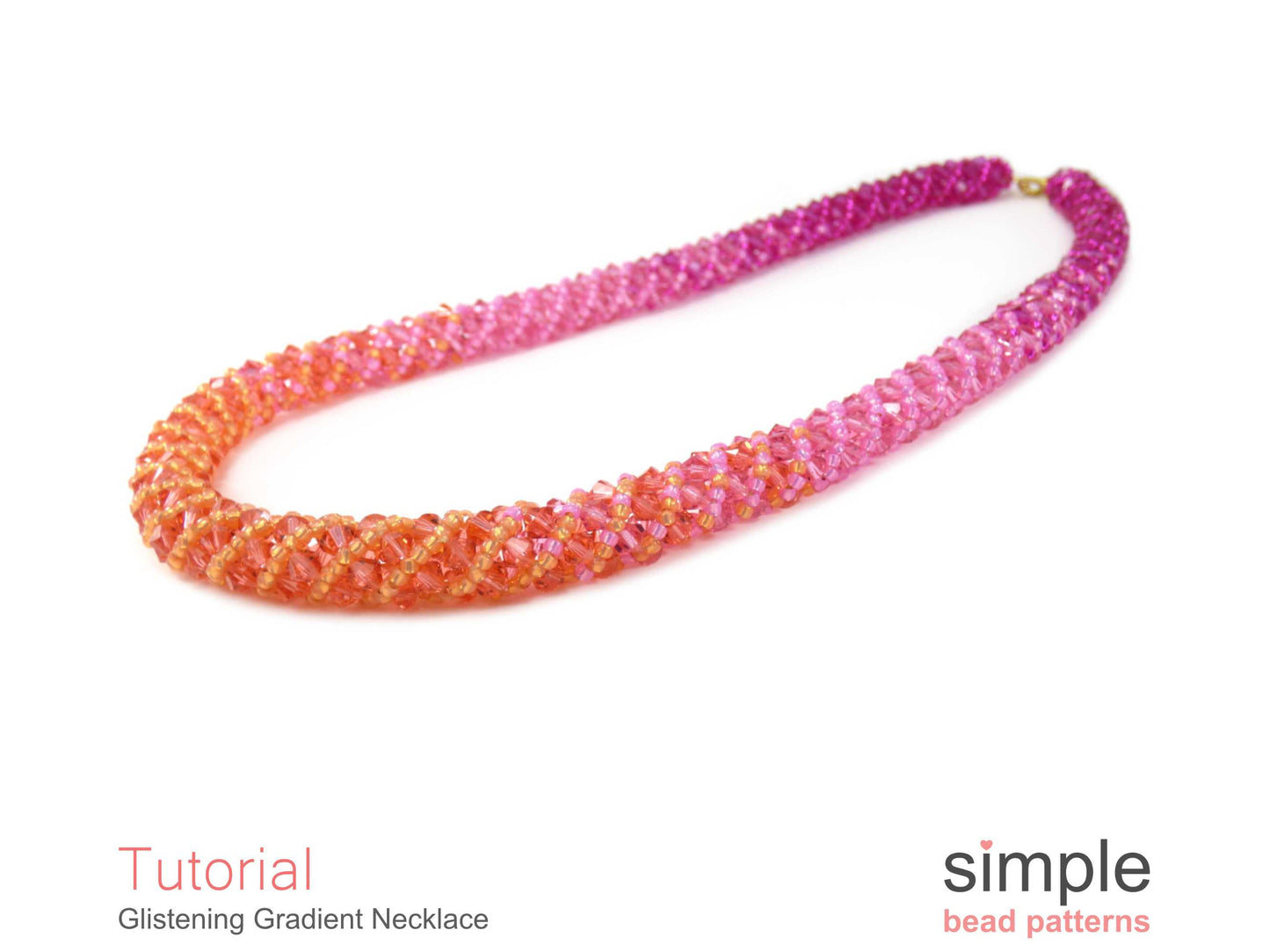 Glistening Gradient Necklace Beading Pattern