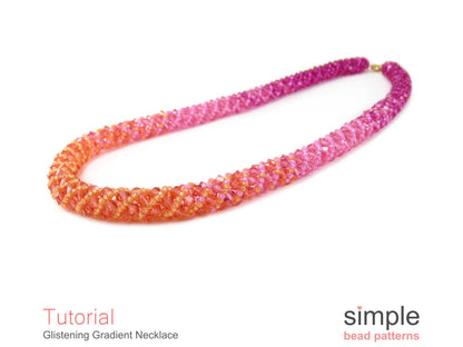 Glistening Gradient Necklace Beading Pattern