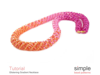 Glistening Gradient Necklace Beading Pattern