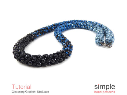 Glistening Gradient Necklace Beading Pattern
