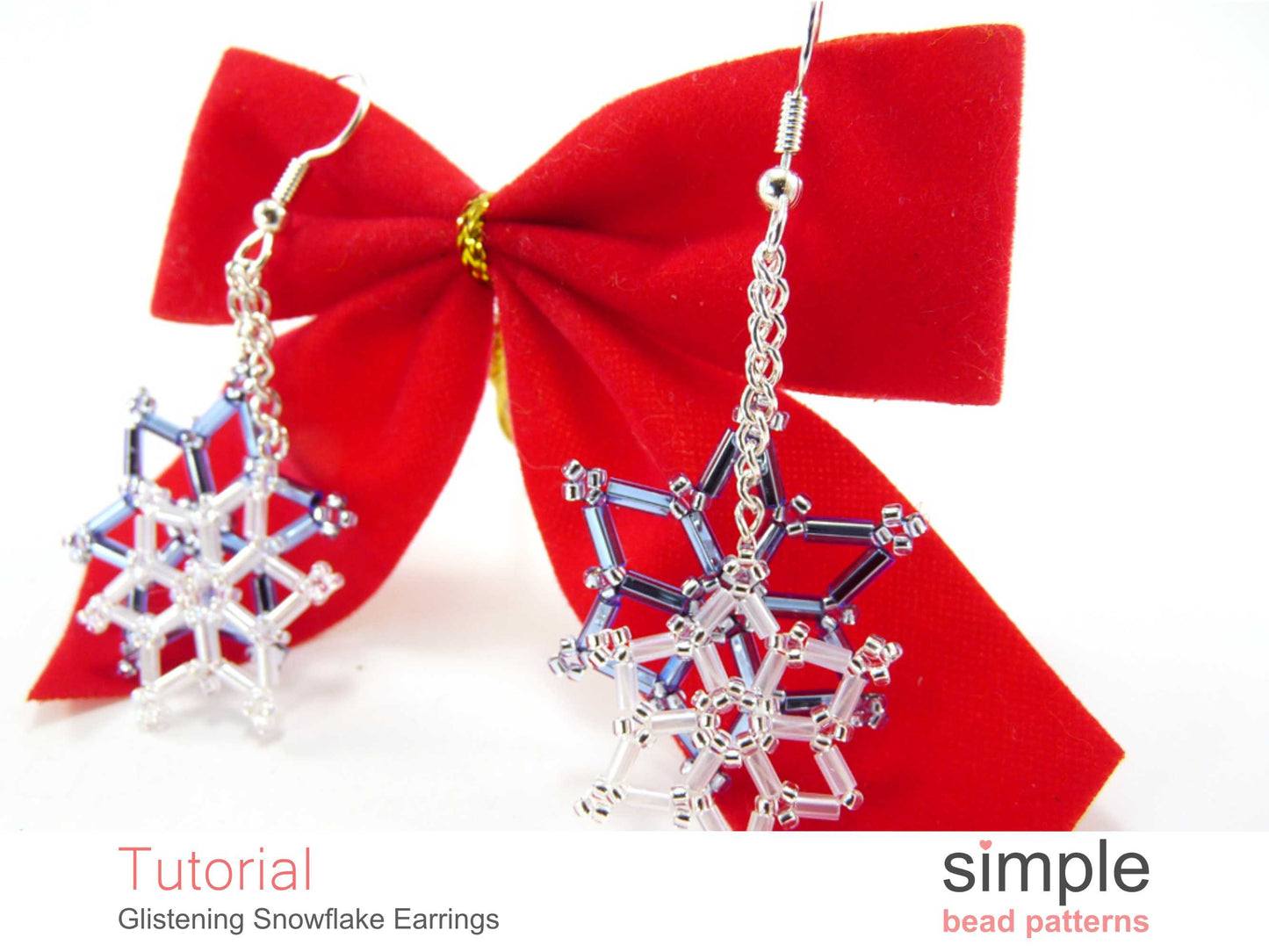 Glistening Snowflake Earrings Beading Pattern