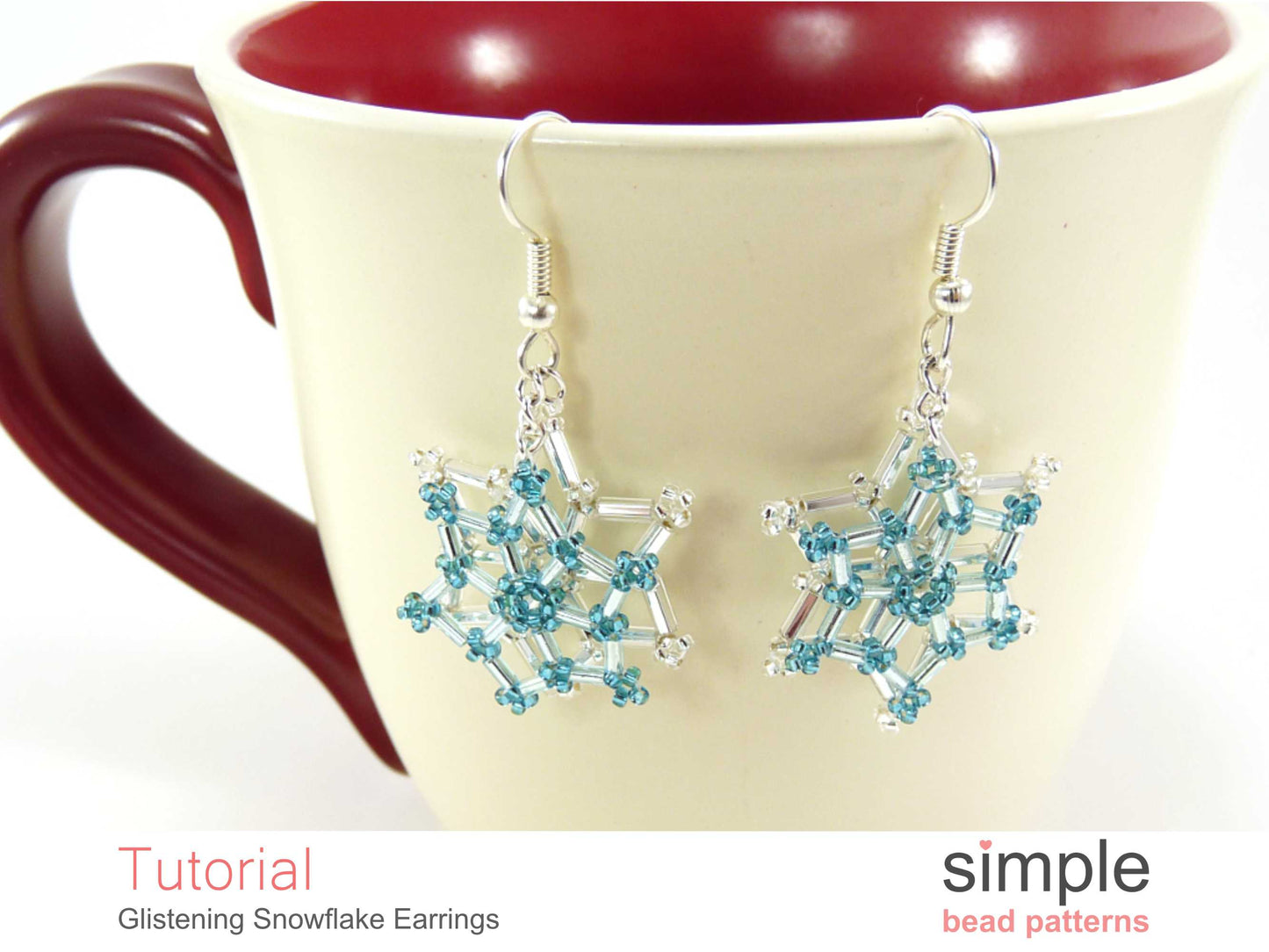 Glistening Snowflake Earrings Beading Pattern