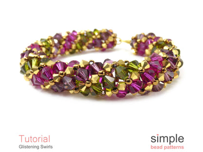 Glistening Swirls Bracelet & Necklace Pattern