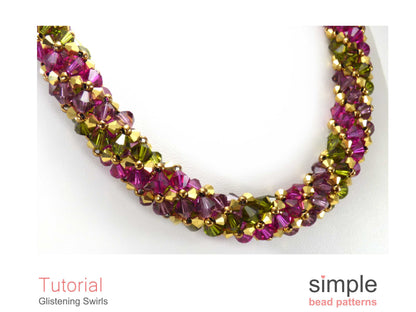 Glistening Swirls Bracelet & Necklace Pattern