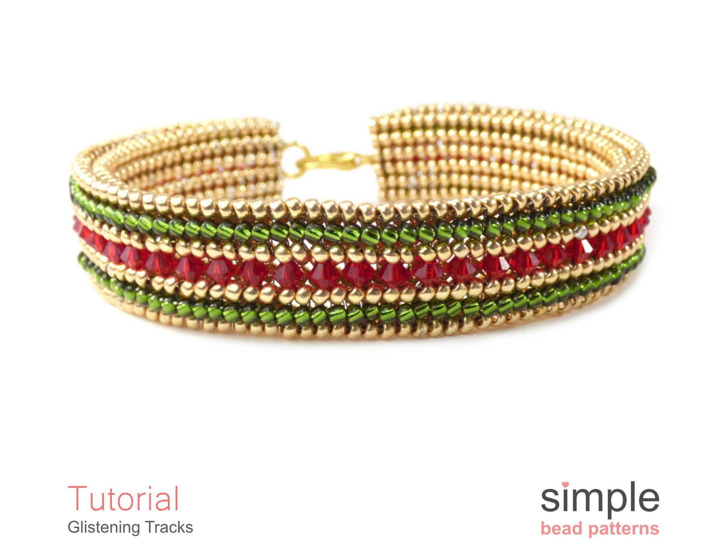 Glistening Tracks Bracelet Pattern