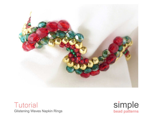 Glistening Waves Napkin Ring Beading Pattern