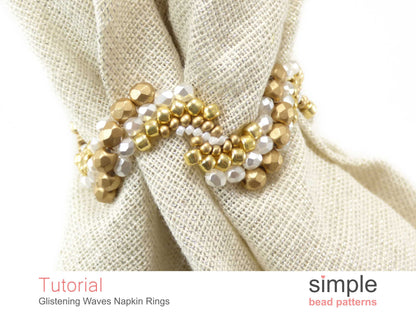Glistening Waves Napkin Ring Beading Pattern