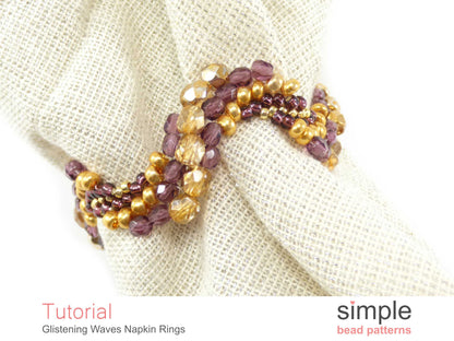 Glistening Waves Napkin Ring Beading Pattern