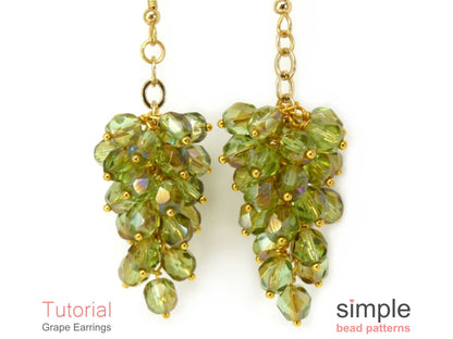 Grape Earrings Beading Pattern