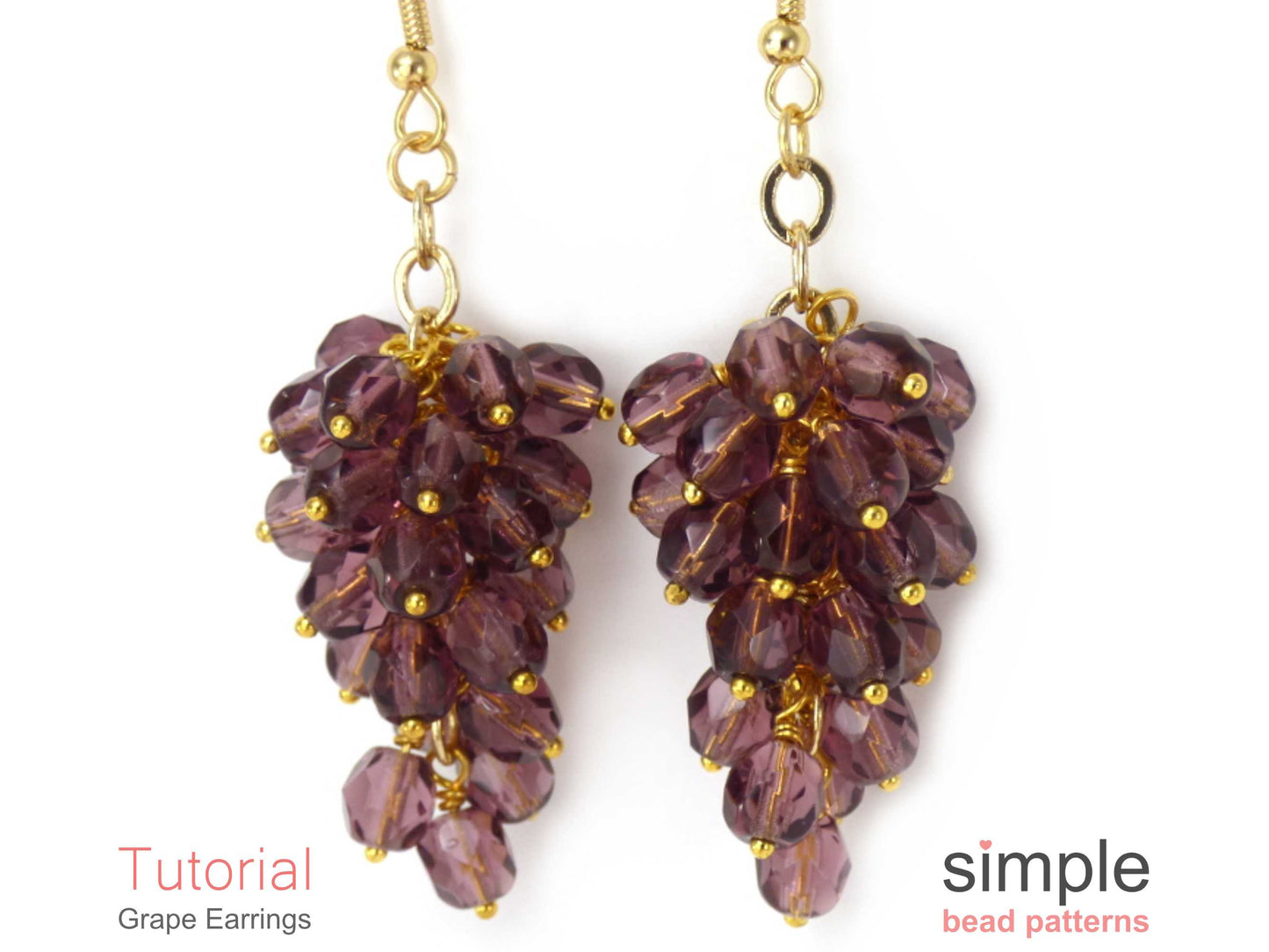 Grape Earrings Beading Pattern