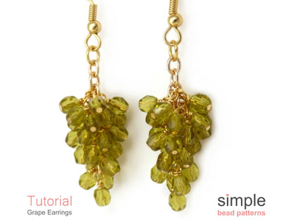 Grape Earrings Beading Pattern