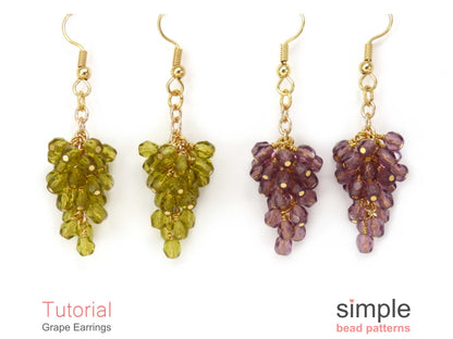 Grape Earrings Beading Pattern