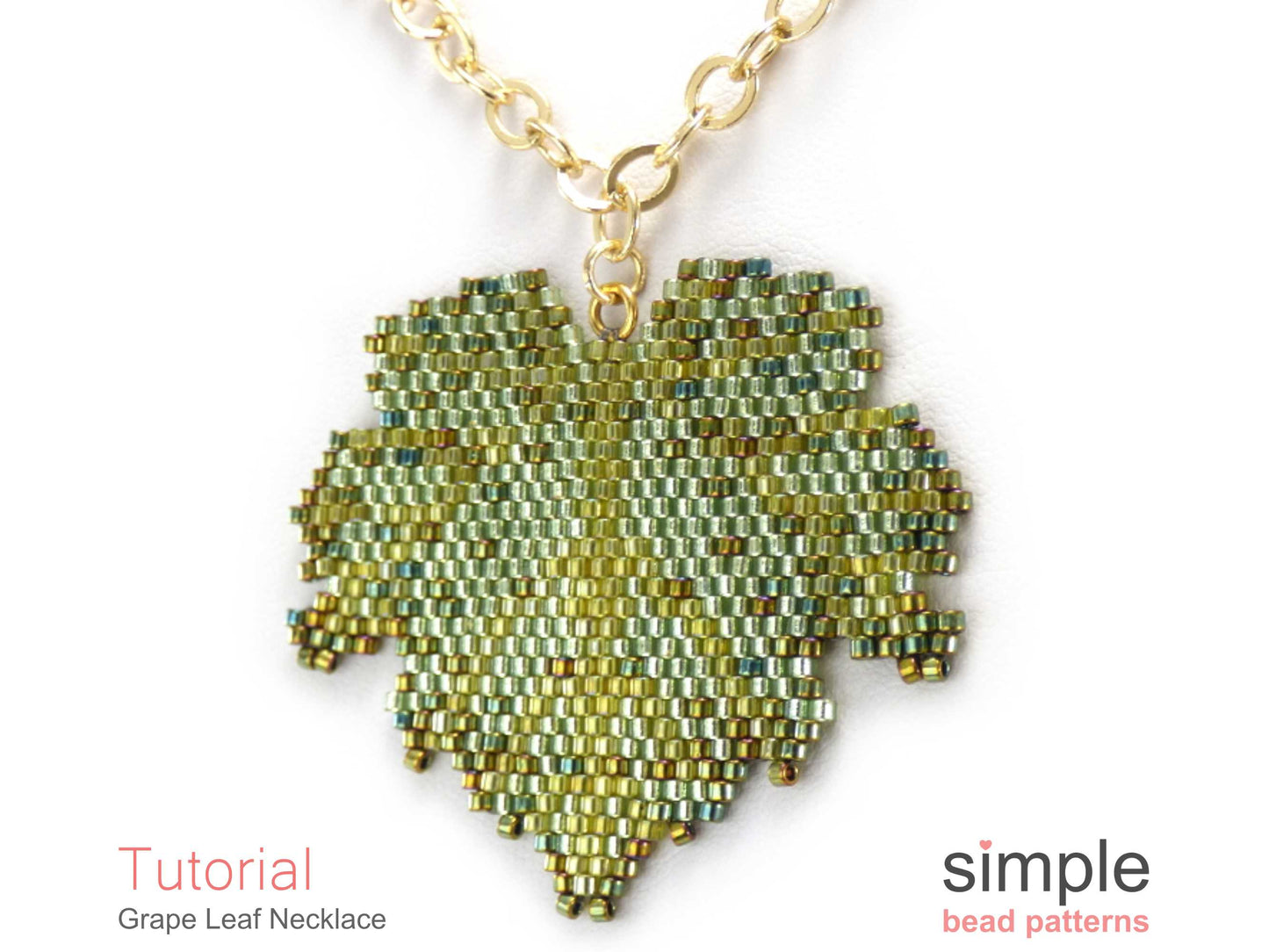 Grape Leaf Necklace Beading Pattern