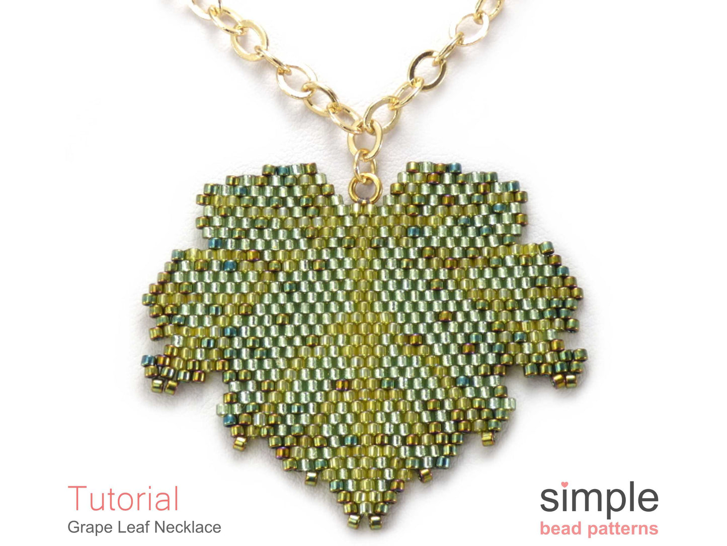 Grape Leaf Necklace Beading Pattern