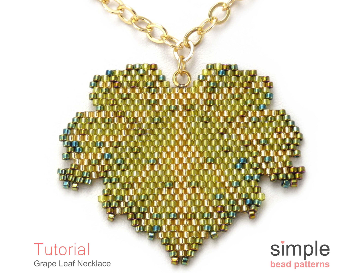 Grape Leaf Necklace Beading Pattern